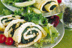 Vegetable Cheese Roulade