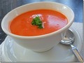 Chilled cream of tomato soup