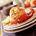 Prawn and Rice stuffed Tomatoes for One
